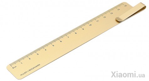 Металлическая линейка-закладка Xiaomi KACO RUMA 15 cm Gold K1406