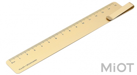 Металева лінійка-закладка Xiaomi KACO 15 cm Gold K1406