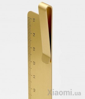 Металлическая линейка-закладка Xiaomi KACO RUMA 15 cm Gold K1406
