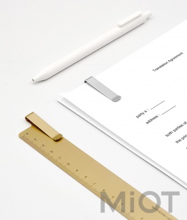 Металева лінійка-закладка Xiaomi KACO 15 cm Gold K1406
