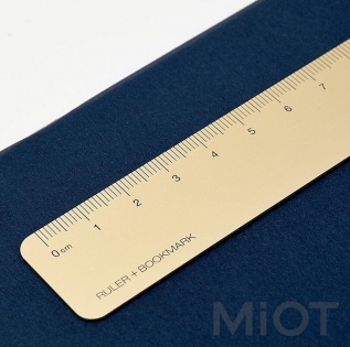 Металева лінійка-закладка Xiaomi KACO 15 cm Gold K1406