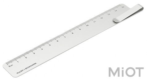 Металева лінійка-закладка Xiaomi KACO 15 cm Silver K1406