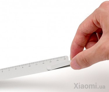 Металлическая линейка-закладка Xiaomi KACO 15 cm Silver K1406