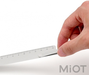 Металева лінійка-закладка Xiaomi KACO 15 cm Silver K1406