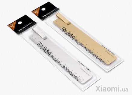 Металлическая линейка-закладка Xiaomi KACO 15 cm Silver K1406