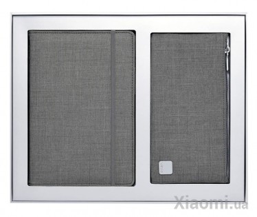 Набор Xiaomi KACO Classic Business Gift Set Memory Alio Notebook + Multi-Function Bag Grey