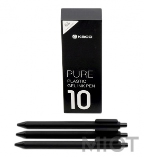 Набор гелевых ручек Xiaomi KACO Pure Gel Ink Pen Black 10 pcs K1015