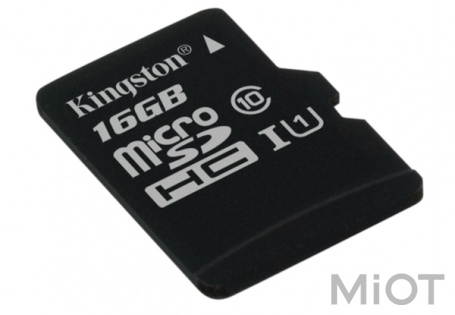 Карта пам'яті KINGSTON MicroSD 16GB class10 UHS-I (SDC10G2/16GBSP)