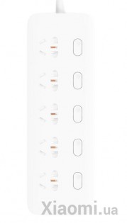 Удлинитель Xiaomi KingMi Power Strip (5 розеток; без USB; 5 выкл) White QC0505