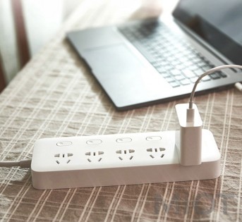 Подовжувач Xiaomi KingMi Power Strip (5 розеток; без USB; 5 викл) White QC0505