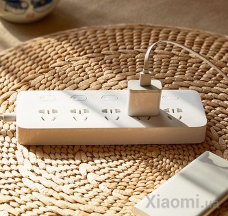 Удлинитель Xiaomi KingMi Power Strip (5 розеток; без USB; 5 выкл) White QC0505