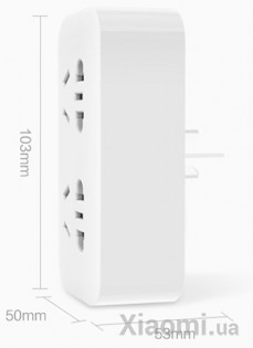 Разветвитель Xiaomi KingMi Power Strip (2 розетки; без USB) White QZ0200