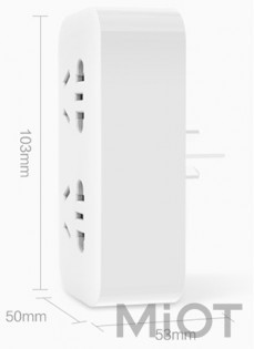 Розгалужувач Xiaomi KingMi Power Strip (2 розетки; без USB) White QZ0200