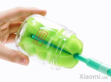 Набор для мытья бутылочек Xiaomi Kola Mama Bottle Cleaning Set Green