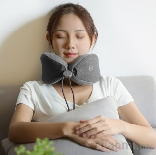 Подушка подголовник с массажером Le Fan Xiaomi LF Massage sleep neck pillow Gray (LR-S100)