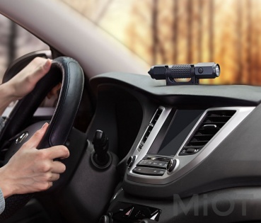 Автомобільний ліхтарик-мультитул Xiaomi Leao Car Safety Hammer Flashlight Black