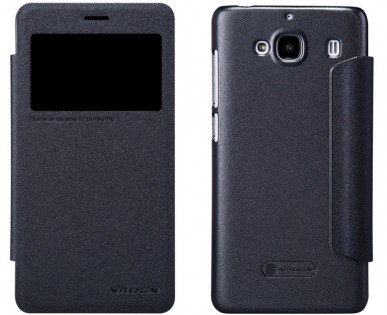 Кожаный чехол книжка Nillkin Sparkle Series для Xiaomi Redmi 2 Black SP-LC XM