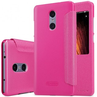 Шкіряний чохол книжка з віконцем Nillkin SP-LC HM-PRO до смартфонів Xiaomi Redmi Pro Red