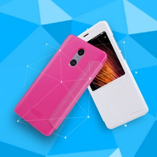 Шкіряний чохол книжка з віконцем Nillkin SP-LC HM-PRO до смартфонів Xiaomi Redmi Pro Red