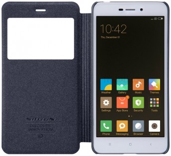 Чехол книжка с окошком Nillkin Sparkle Leather XIAOMI RedMi 4A Black SP-LC REDMI 4A