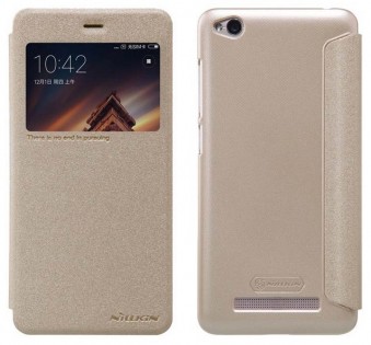 Чохол книжка з віконцем Nillkin Sparkle Leather XIAOMI RedMi 4A Gold SP-LC REDMI 4A