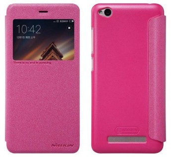 Чохол книжка з віконцем Nillkin Sparkle Leather XIAOMI RedMi 4A Red SP-LC REDMI 4A