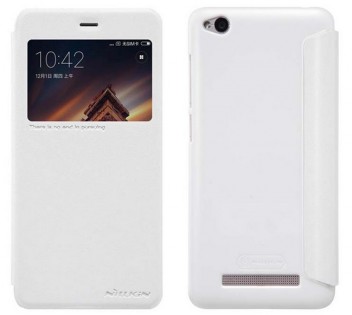 Чехол книжка с окошком Nillkin SP-LC REDMI 4A для смартфонов Xiaomi Redmi 4A White