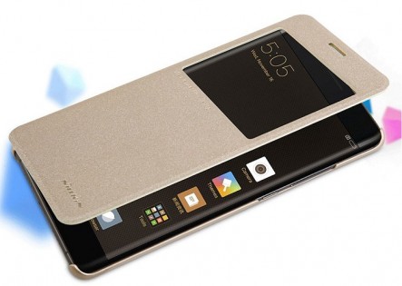 Чохол книжка з віконцем Nillkin SP-LC XM-NOTE 2 до смартфонів Xiaomi Mi Note 2 Gold