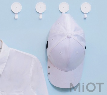 Набір настінних гачків Xiaomi Happy Life Small Hook White 6 pcs set