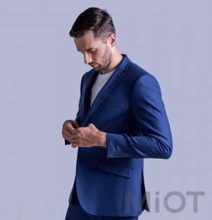Костюм чоловічий Xiaomi Louise Man's Pure Wool Three-Action Suit Blue L size 175/86A