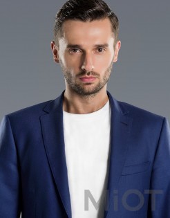 Костюм чоловічий Xiaomi Louise Man's Pure Wool Three-Action Suit Blue L size 175/86A