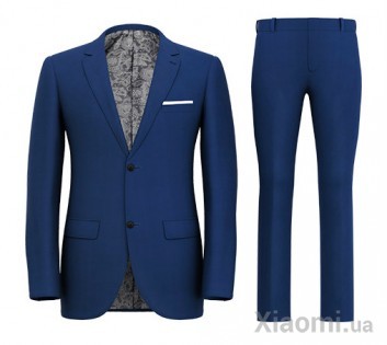 Костюм мужской Xiaomi Louise Man's Pure Wool Three-Action Suit Blue L size 175/86A