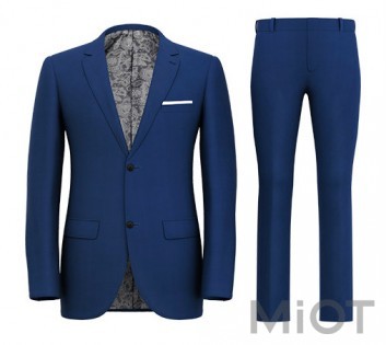 Костюм чоловічий Xiaomi Louise Man's Pure Wool Three-Action Suit Blue L size 175/86A