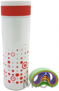 Термос LUMI Super Light Stainless Steel Vacuum Mug Limited Edition White/Red