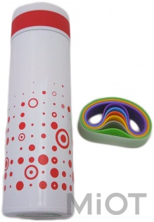 Термос LUMI Super Light Stainless Steel Vacuum Mug Limited Edition White/Red