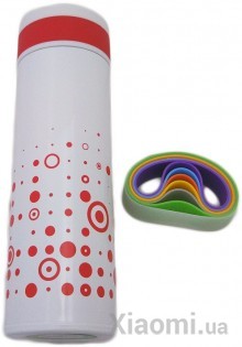 Термос LUMI Super Light Stainless Steel Vacuum Mug Limited Edition White/Red