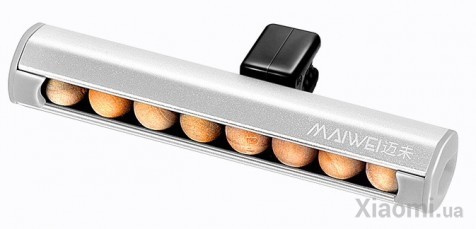 Автомобильный ароматизатор Xiaomi MAIWEI Solid Wood Bead Silver TN-XZ02-2