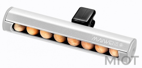 Автомобільний ароматизатор Xiaomi MAIWEI Solid Wood Bead Silver TN-XZ02-2