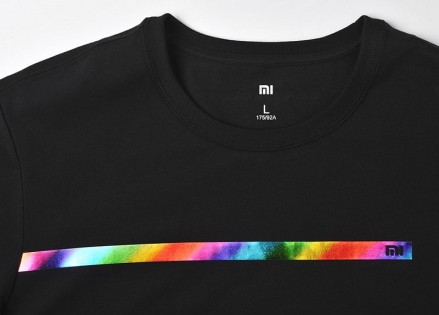 Футболка Xiaomi Mi LOGO pattern round neck short sleeve T shirt Black XL 1170800050
