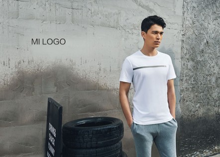 Футболка Xiaomi Mi LOGO pattern round neck short sleeve T shirt White L 1170800051