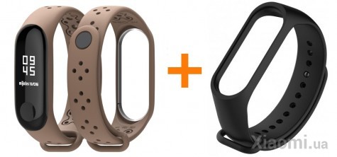 Фитнес браслет Xiaomi Mi Band 3 Sport Brown + Черный ремешок в Подарок!