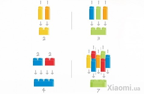 Конструктор Xiaomi Mitu Hape 80 flexible building blocks BEV4153CN