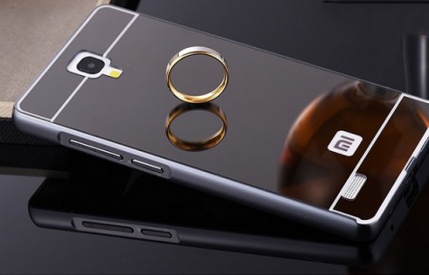Металлический чехол бампер для смартфонов Redmi Note Black Лицензия