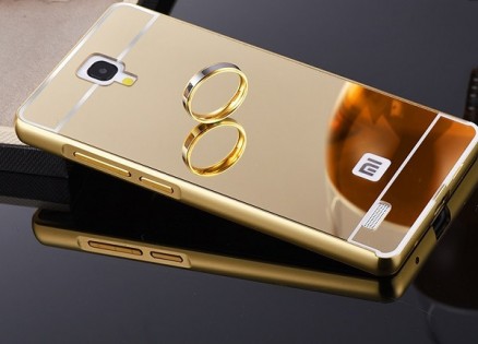 Металлический чехол бампер для смартфонов Redmi Note Yellow Лицензия