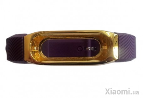 Ремешок для Xiaomi Mi Band 2 with metal fastening Purple/Gold