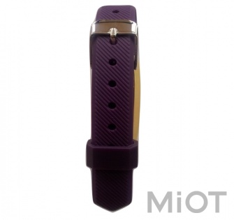 Ремінець до Xiaomi Mi Band 2 з металевим кріпленням Purple/Gold