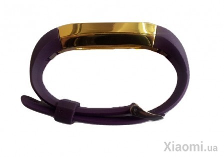 Ремешок для Xiaomi Mi Band 2 with metal fastening Purple/Gold