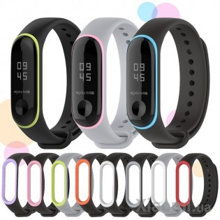 Ремешок для Xiaomi Mi Band 3/4 Grey/White