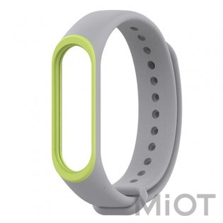 Ремінець для Xiaomi Mi Band 3/4 Grey/Green