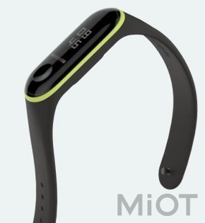 Ремінець для Xiaomi Mi Band 3/4 Black / Yellow